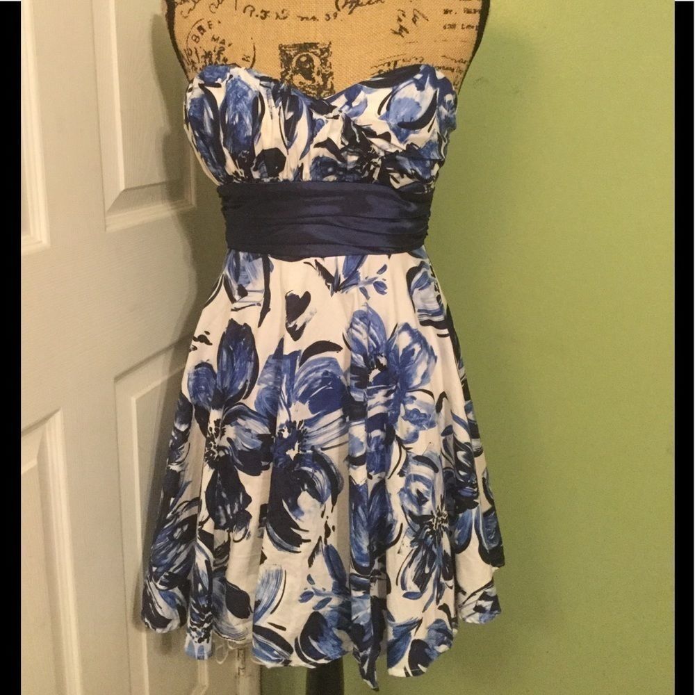 Love Tease, Strapless Lined, Belted Dress